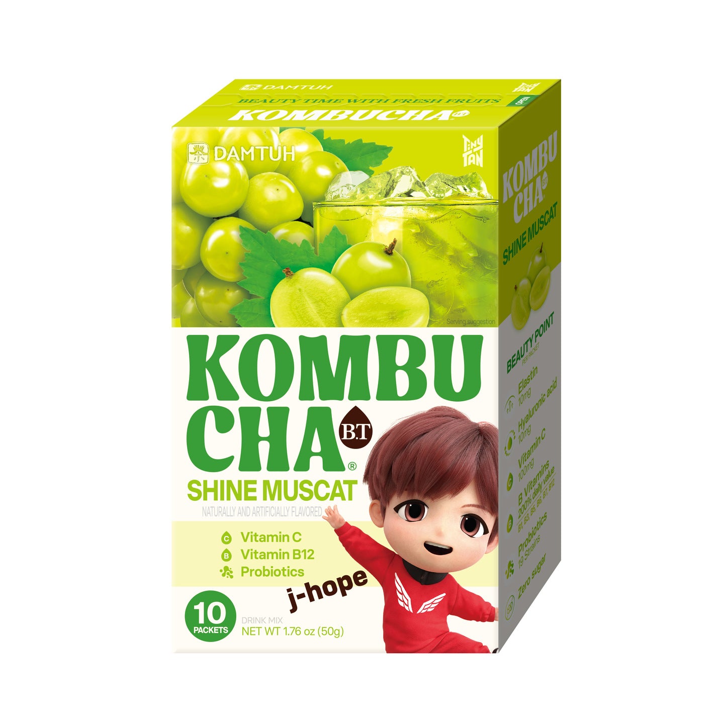 丹特 BT氣泡康普茶 - 香印青提味  (50g)
