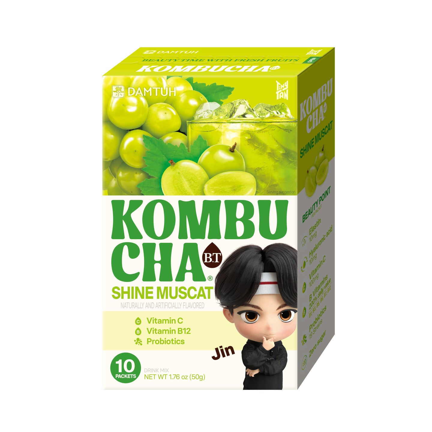 丹特 BT氣泡康普茶 - 香印青提味  (50g)