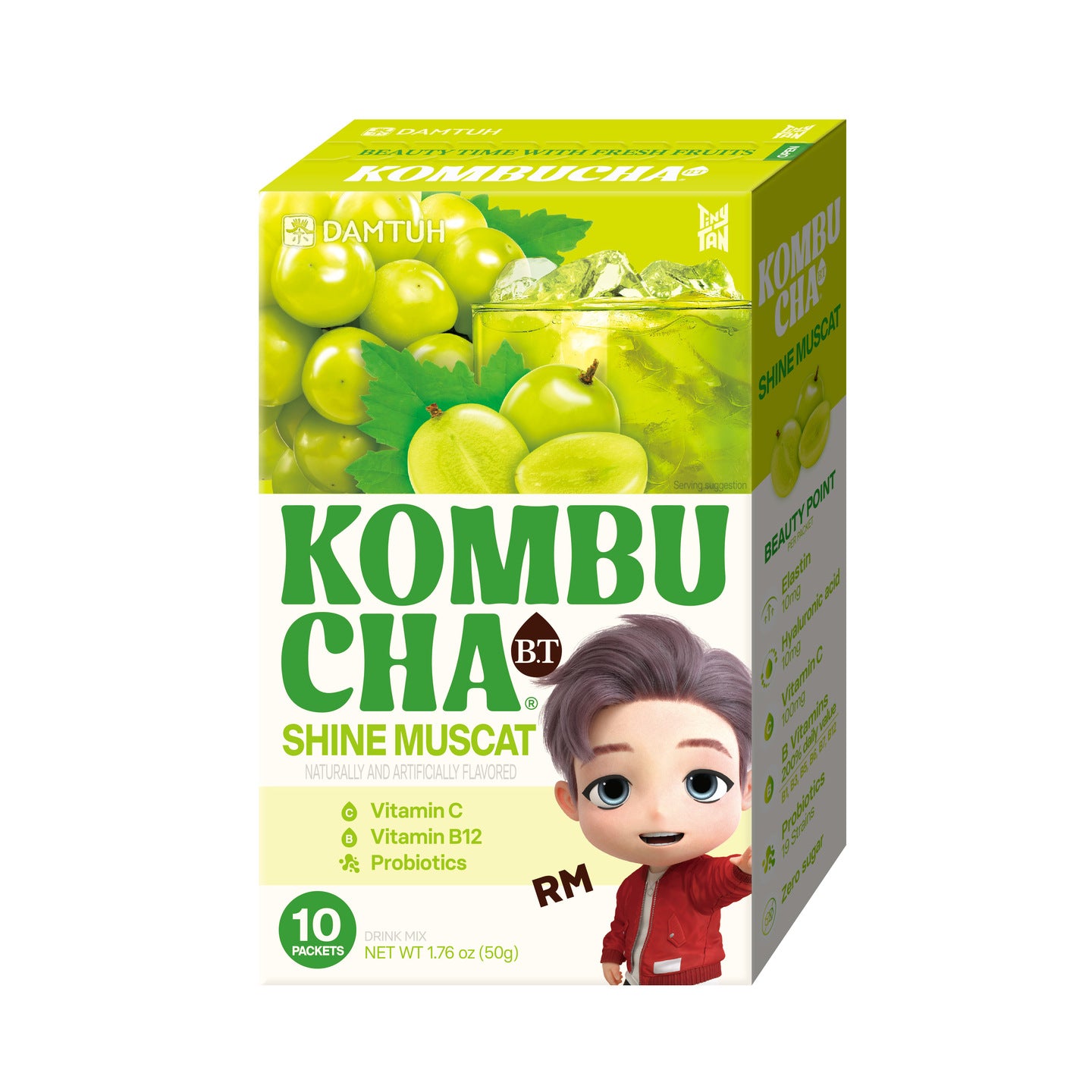 丹特 BT氣泡康普茶 - 香印青提味  (50g)
