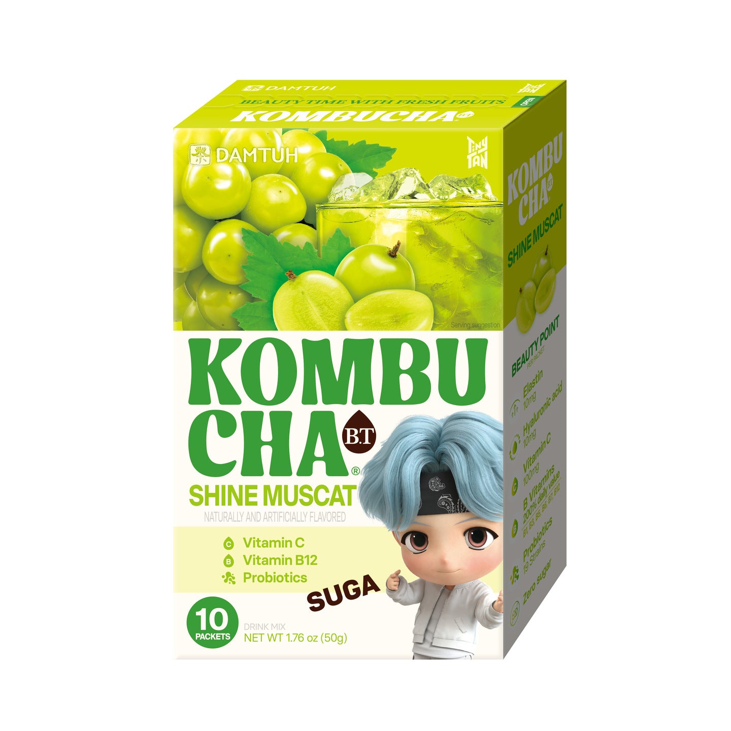 丹特 BT氣泡康普茶 - 香印青提味  (50g)