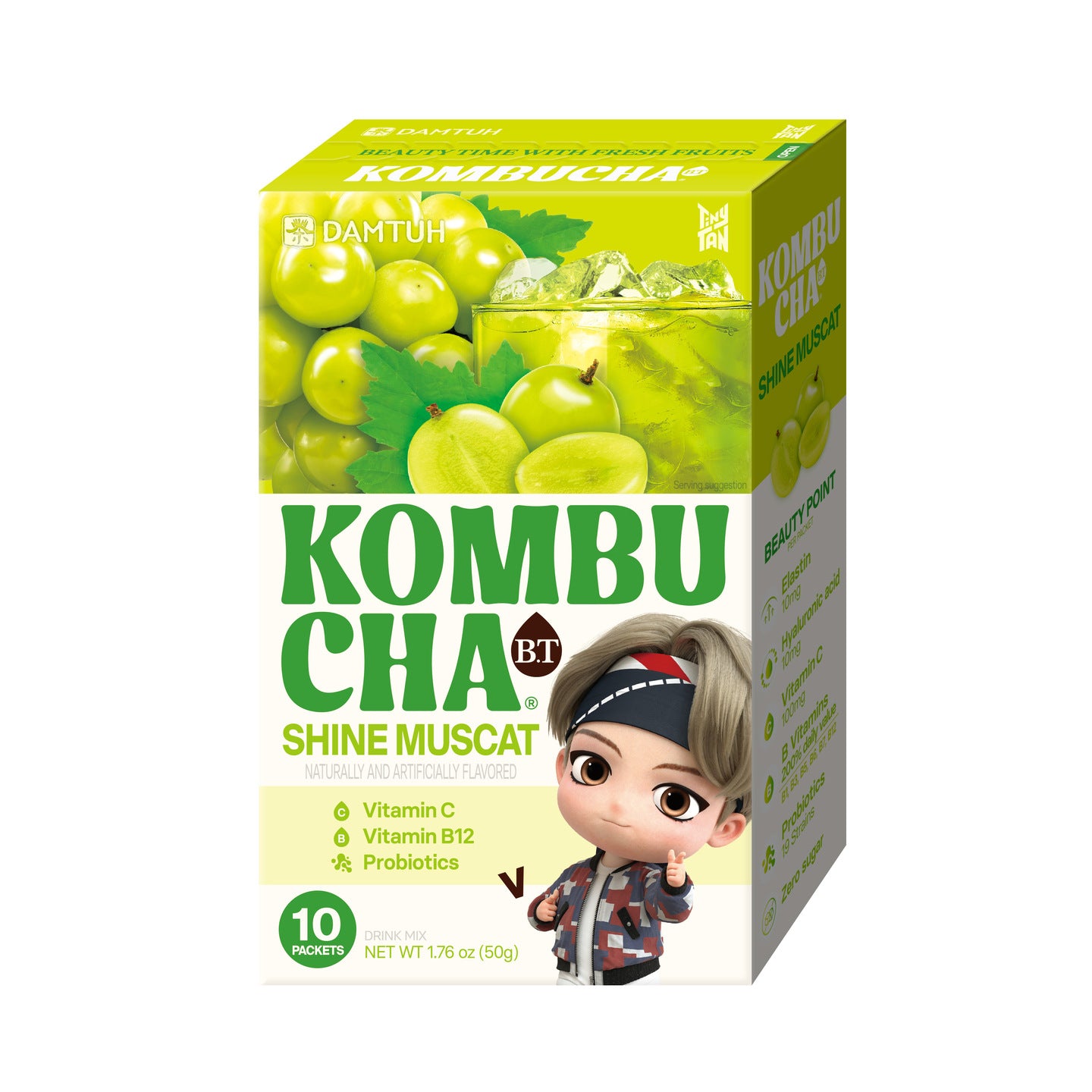 丹特 BT氣泡康普茶 - 香印青提味  (50g)