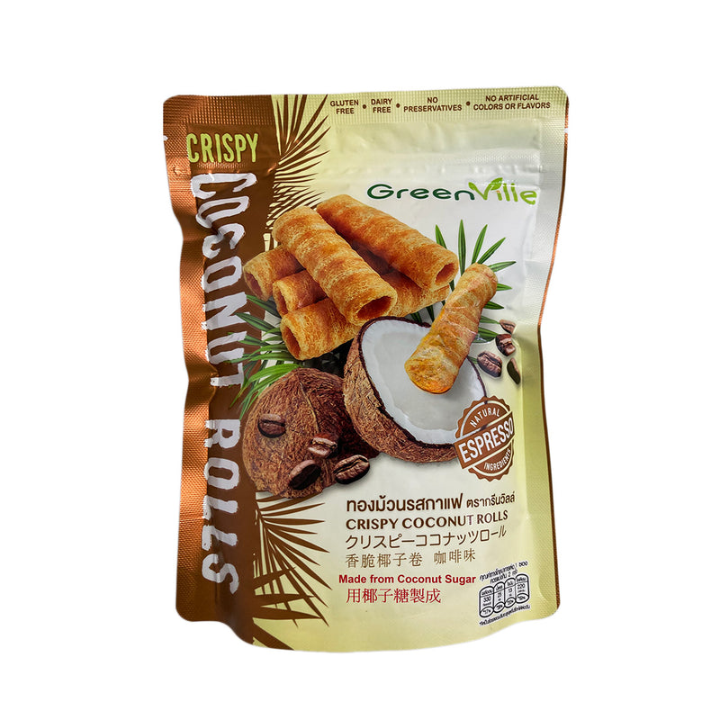 GREENVILLE Coconut Rolls - Espresso Flavour  (70g)