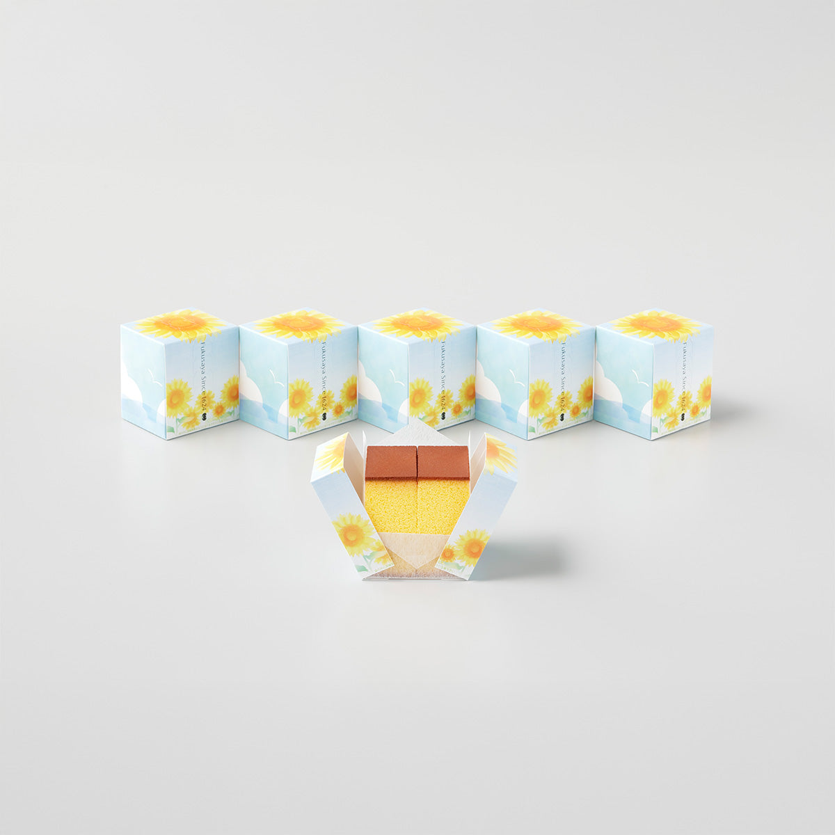 FUKUSAYA Cube Castella - Sunflower Package  (55g)