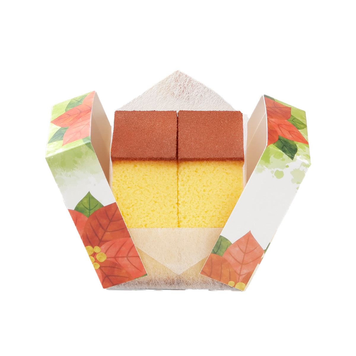 FUKUSAYA Cube Castella - Poinsettia Package  (55g)