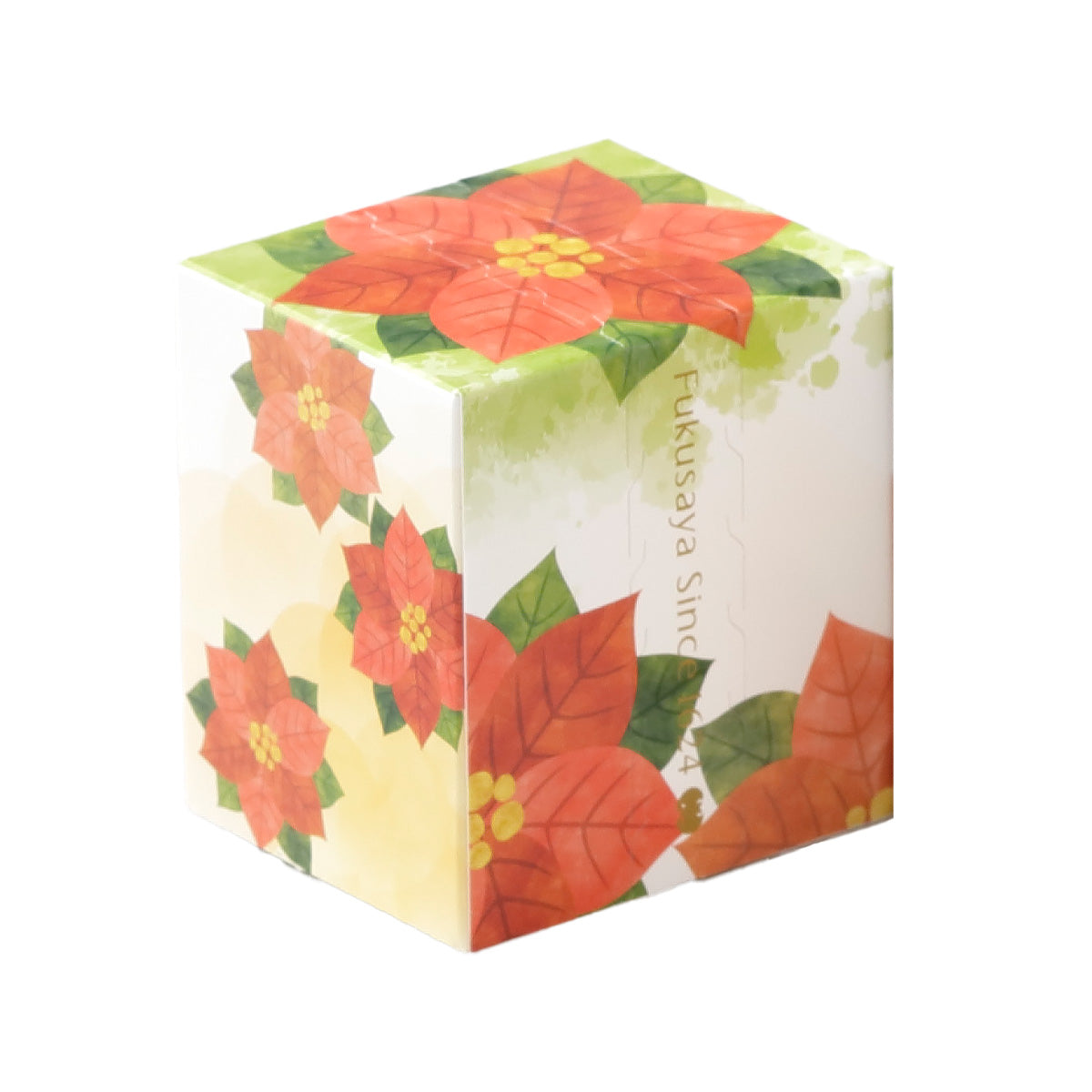 FUKUSAYA Cube Castella - Poinsettia Package  (55g)