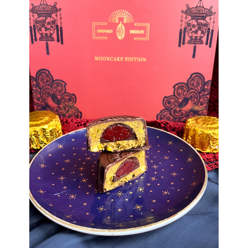 CONSPIRACY 杜拜開心果朱古力覆盆子月餅 (4pcs)