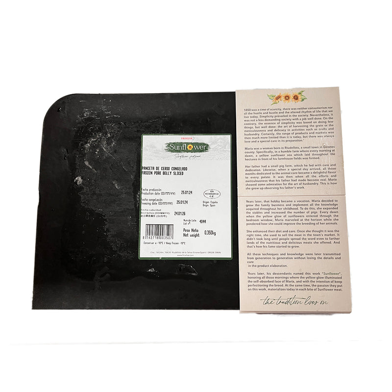 FRISELVA Spanish Frozen Sunflower Fed Pork Collar Sliced - Thick  (350g)