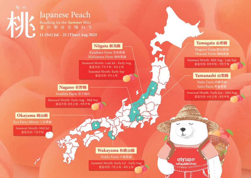 日本和歌山八旗農園桃14-15裝 (1pc)