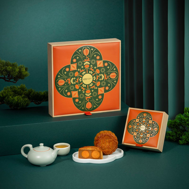 CITYSUPER 傳統月餅禮盒 (雙黃白蓮蓉) (4pcs x 185g) 禮券