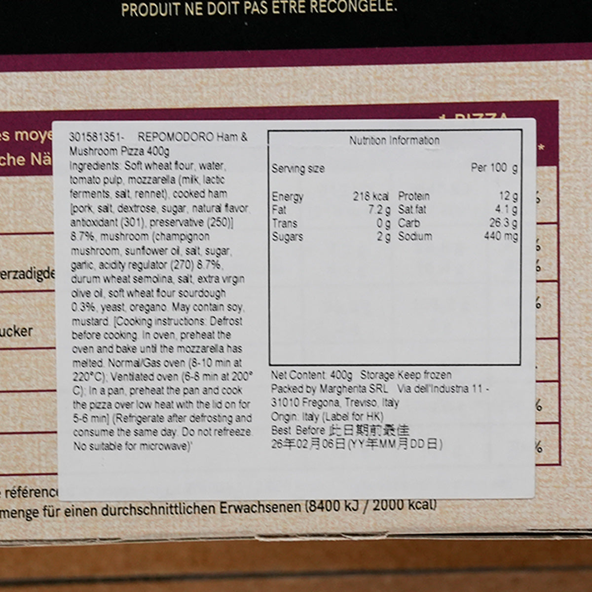 REPOMODORO Supermargherita 披薩配馬蘇里拉珍珠 (390g)