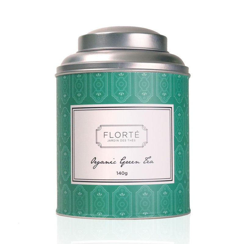 FLORTE Loose Organic Green Tea [Tin]  (140g)
