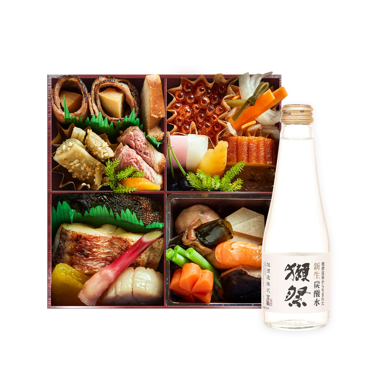 灘萬 新年御節料理便當及獺祭氣泡水套裝（1套）