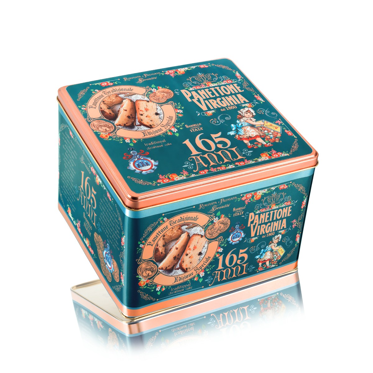 VIRGINIA 165th Anniversary Special Edition Traditional Panettone [Tin]  (1000g)