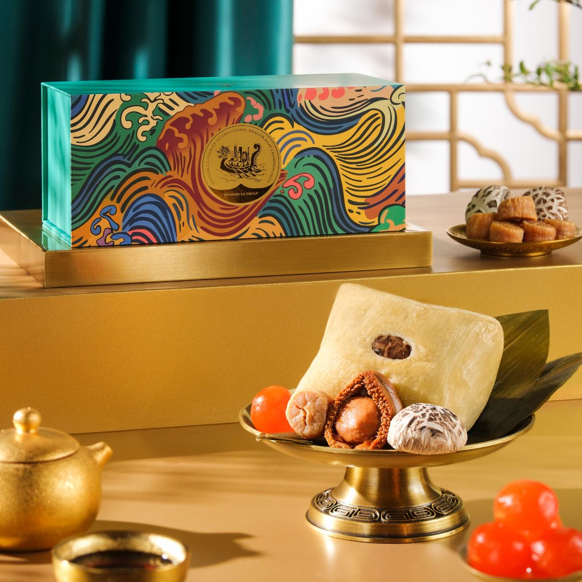 Shang Palace Sticky Rice Dumpling with Abalone, Dried Scallop, Roasted Pork and Salted Egg Yolk  Voucher (1pc)