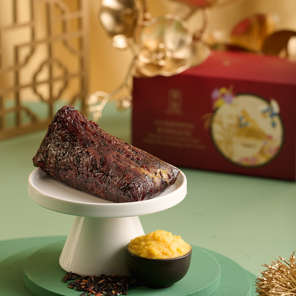 Shang Palace Shangri-La Far Eastern Taipei Purple Rice Dumpling with C ...