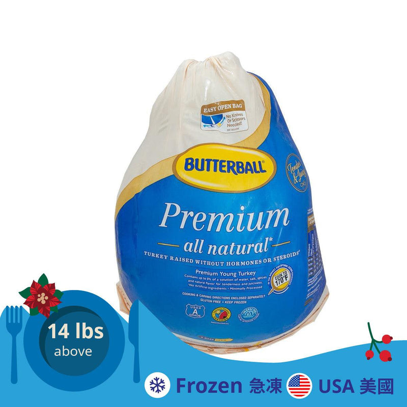 BUTTERBALL USA Butterball Frozen Whole Young Turkey 14lbs above  (1pc)