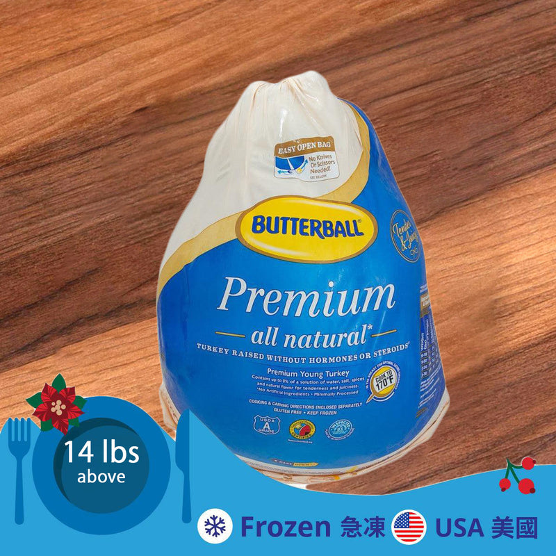 BUTTERBALL Butterball USA Frozen Whole Young Turkey 14lbs above