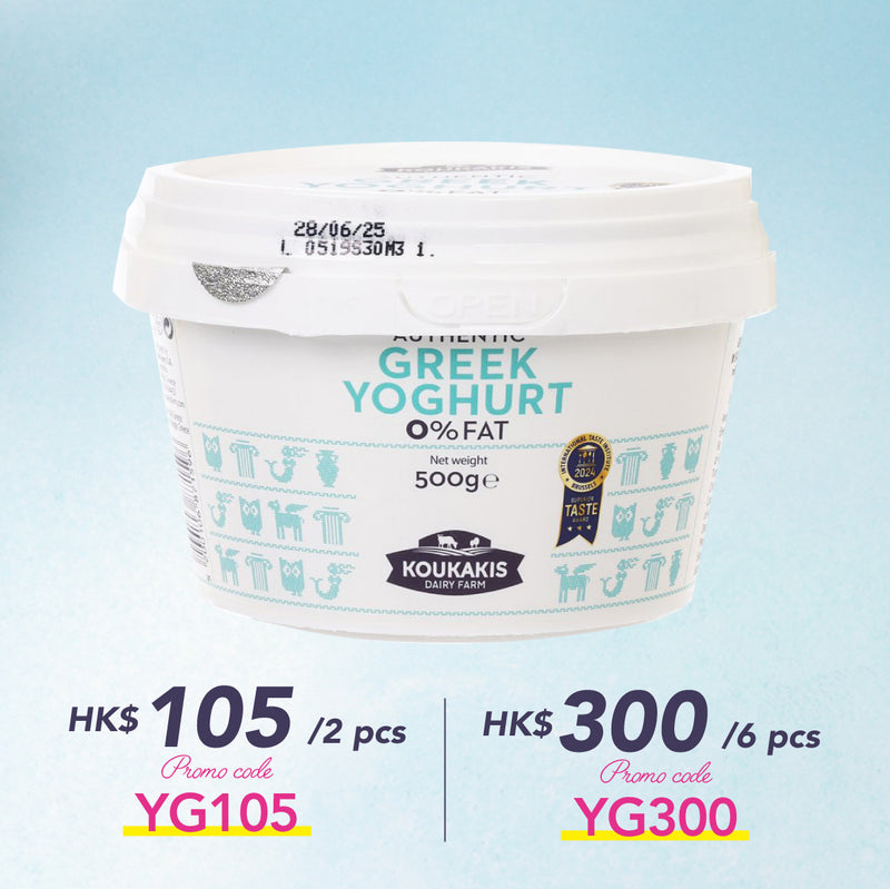 KOUKAKIS 希臘乳酪0%乳脂  (500g) - 此日期前最佳：2025年9月20日