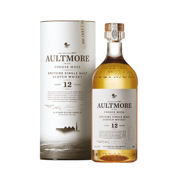 AULTMORE 12 Year Old Single Malt Whisky  (700mL)