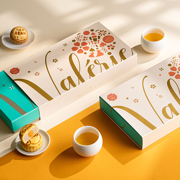 VALERIE 香芋蛋黃蓉及陳皮紅豆蛋黃蓉月餅禮盒禮券  (1pc)