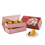 皇玥 時尚系列 - 紅韻流心雙輝月餅六件裝 月餅券 (1pc)