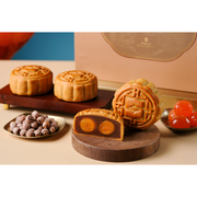 SHANG PALACE Halal Moonlight Collection?Double Egg Yolks Golden Lotus Seed Paste Mooncake Gift Box Voucher  (1 pc)
