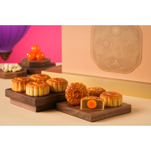 Shang Palace Mini Mooncakes with Egg Yolk and White Lotus Seed Paste (8pcs) Voucher (1pc)