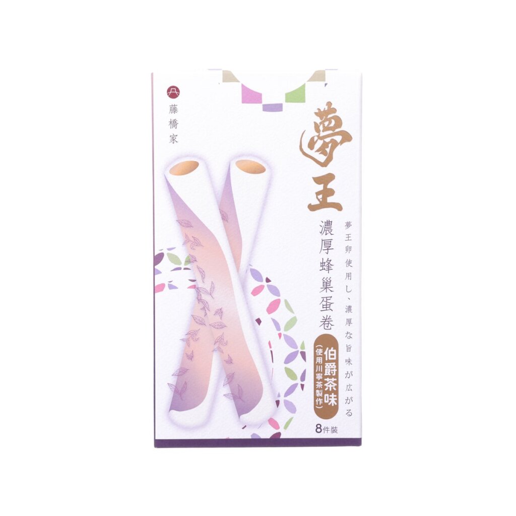 夢王 濃厚蜂巢蛋卷 - 伯爵茶味  (120g)