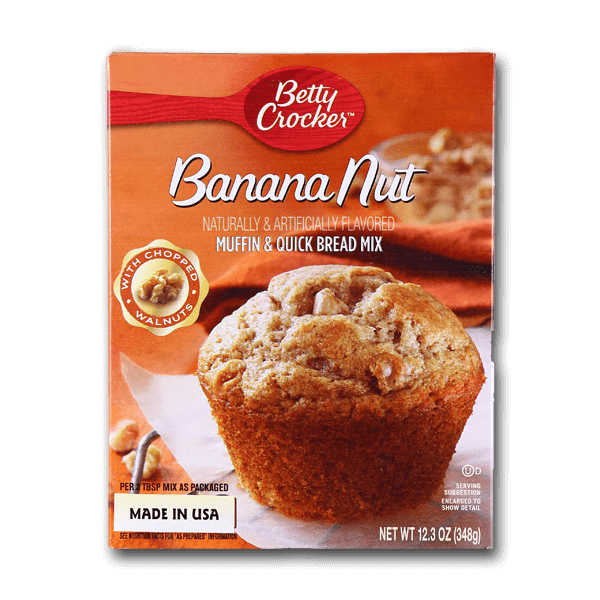 BETTY CROCKER Banana Nut Muffin & Quick Bread Mix  (348g)