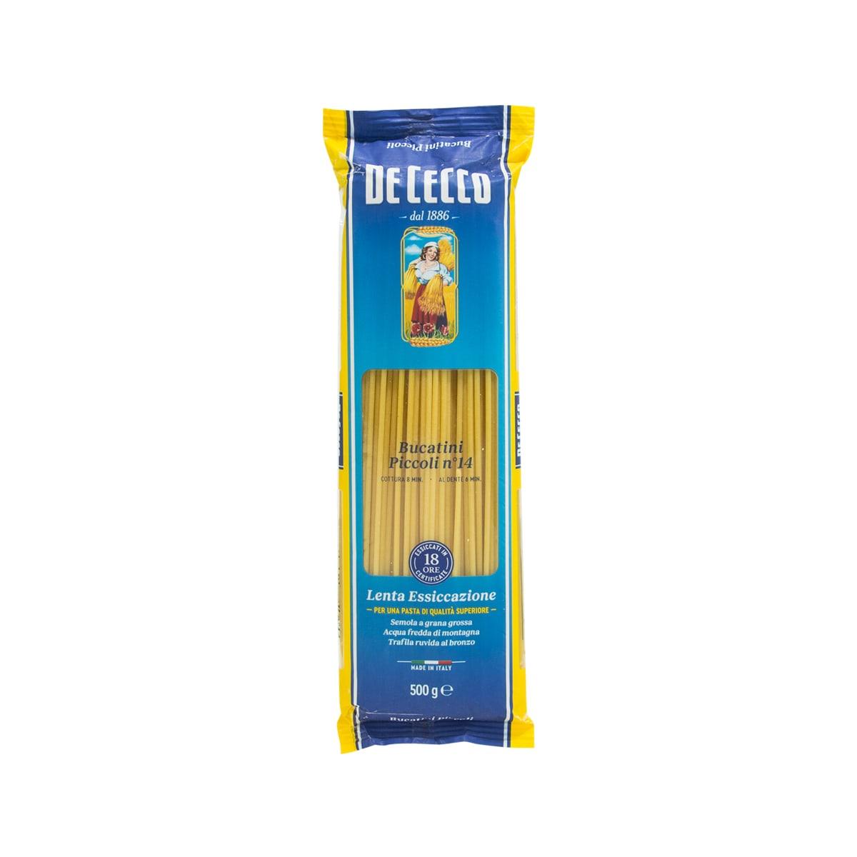 DE CECCO #14 Durum Wheat Semolina Pasta - Bucatini (500g) – city'super ...