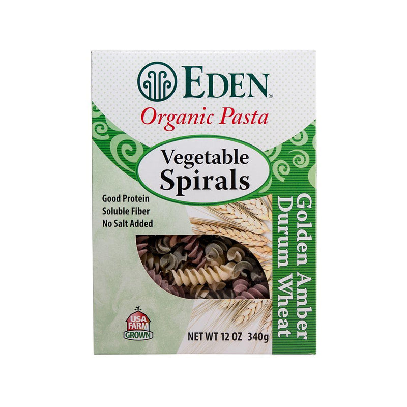 EDEN Organic Vegetable Spirals Pasta  (340g)