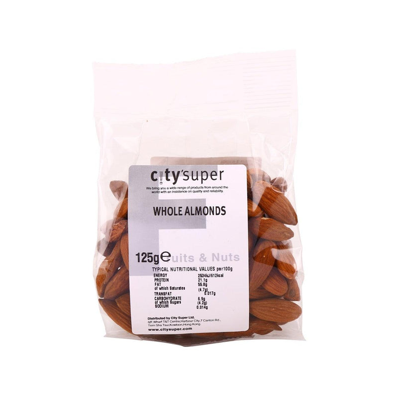 CITYSUPER Whole Almonds  (125g)