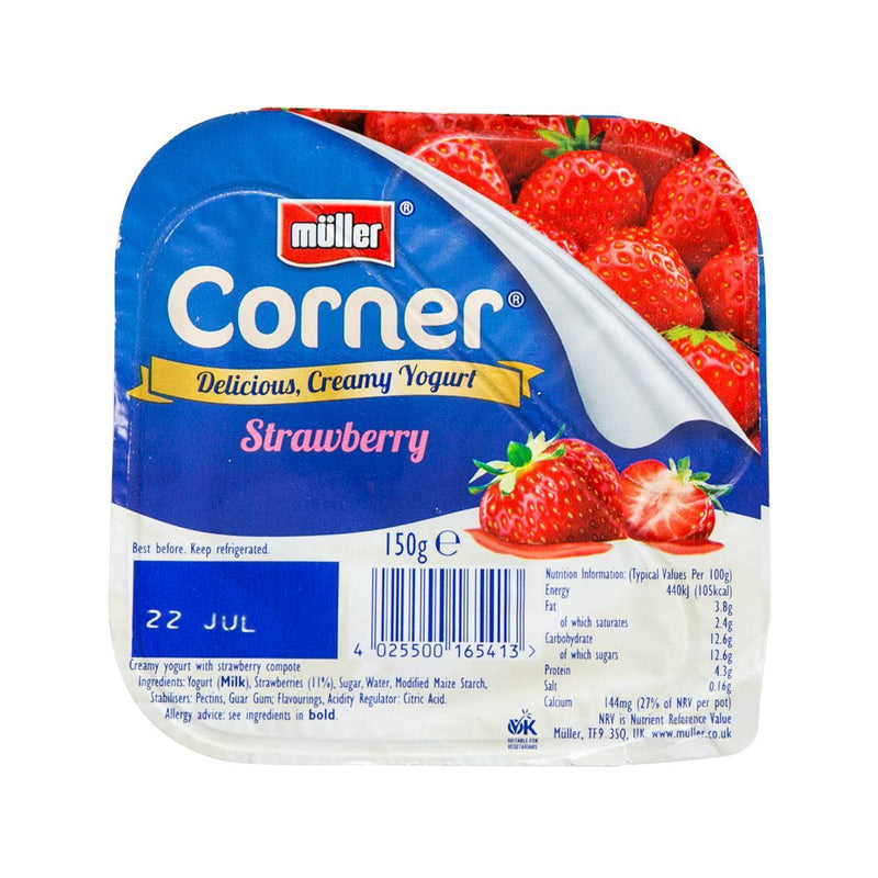 MULLER Corner Creamy Yogurt with Strawberry Compote  (136g)