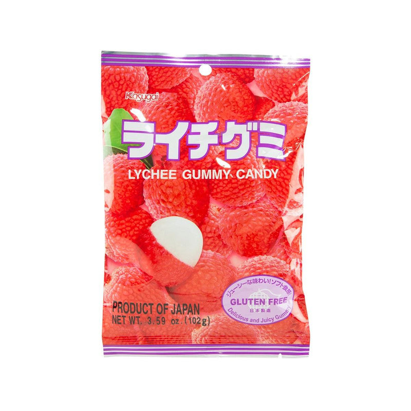 KASUGAI Lychee Gummy Candy  (102g)