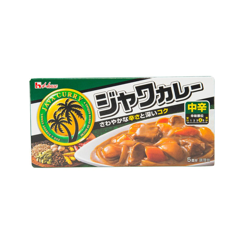 HOUSE Java Curry Roux - Medium Hot  (104g)