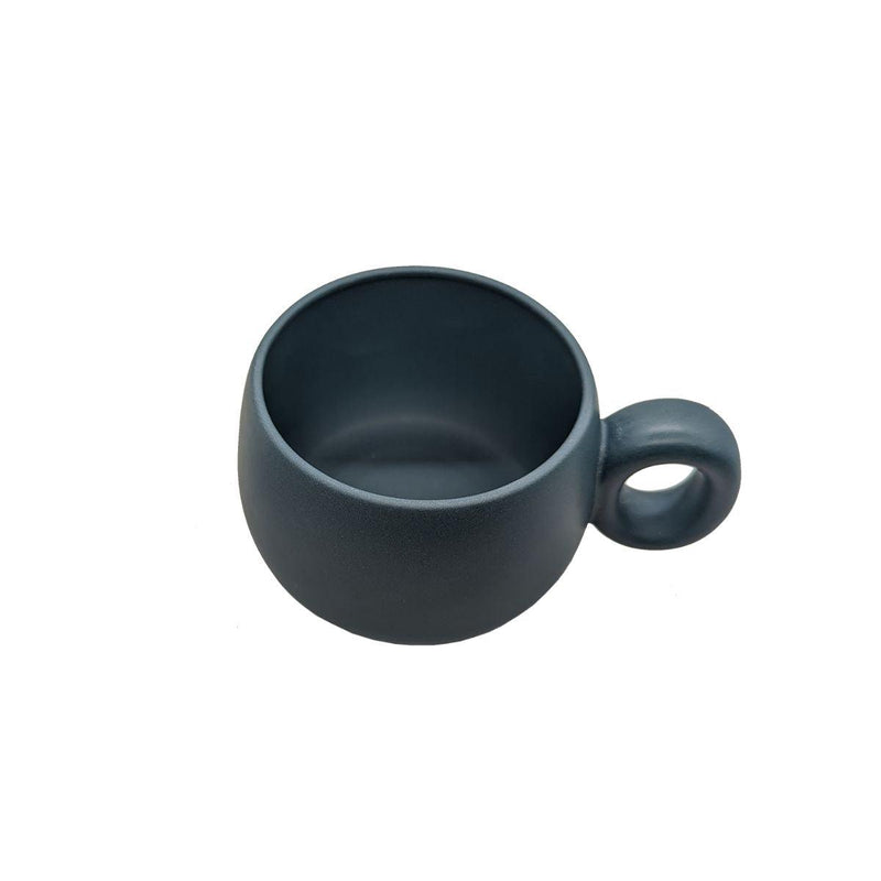 TME Purple Clay Coffee Cup 320cc - Blue