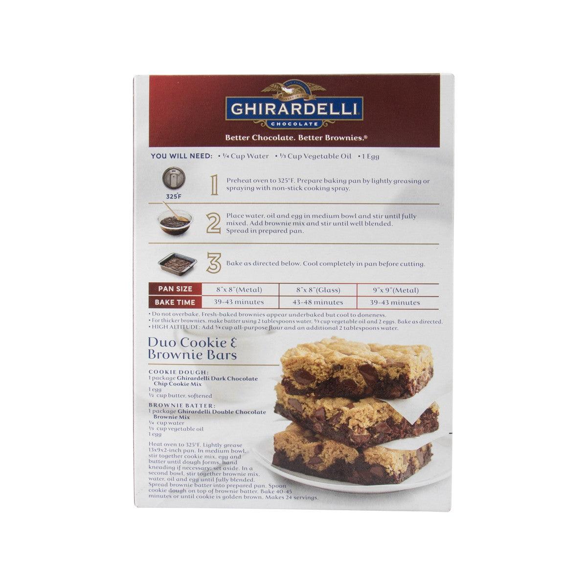 GHIRARDELLI Double Chocolate Premium Brownie Mix  (510g)
