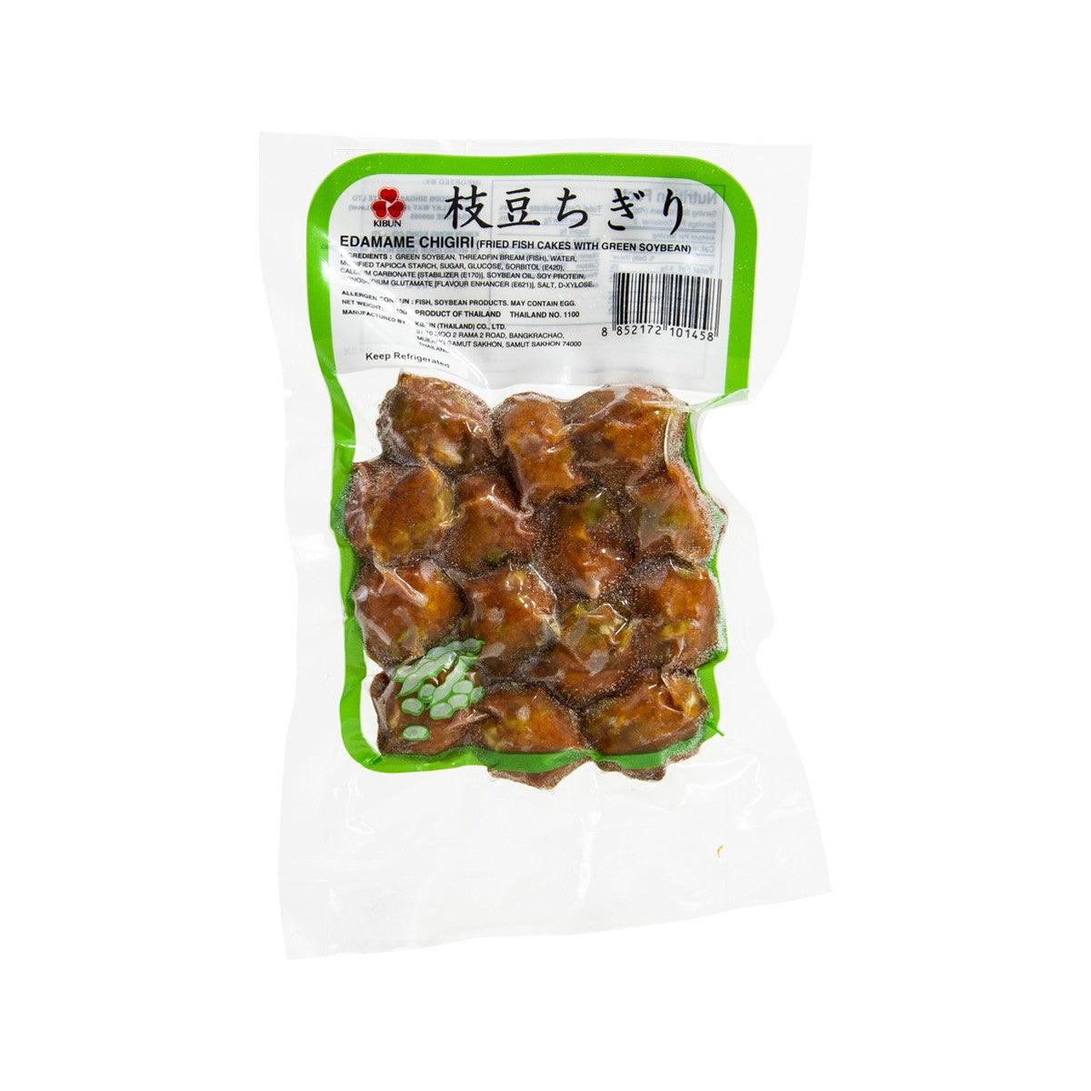 KIBUN Edamame Chigiri Fried Fish Cake with Green Soyabean  (140g)