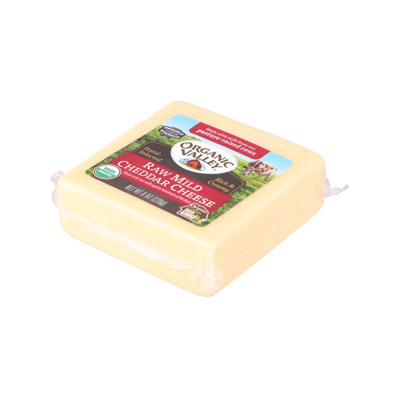 ORGANIC VALLEY Organic Raw Mild Cheddar Cheese  (226g)