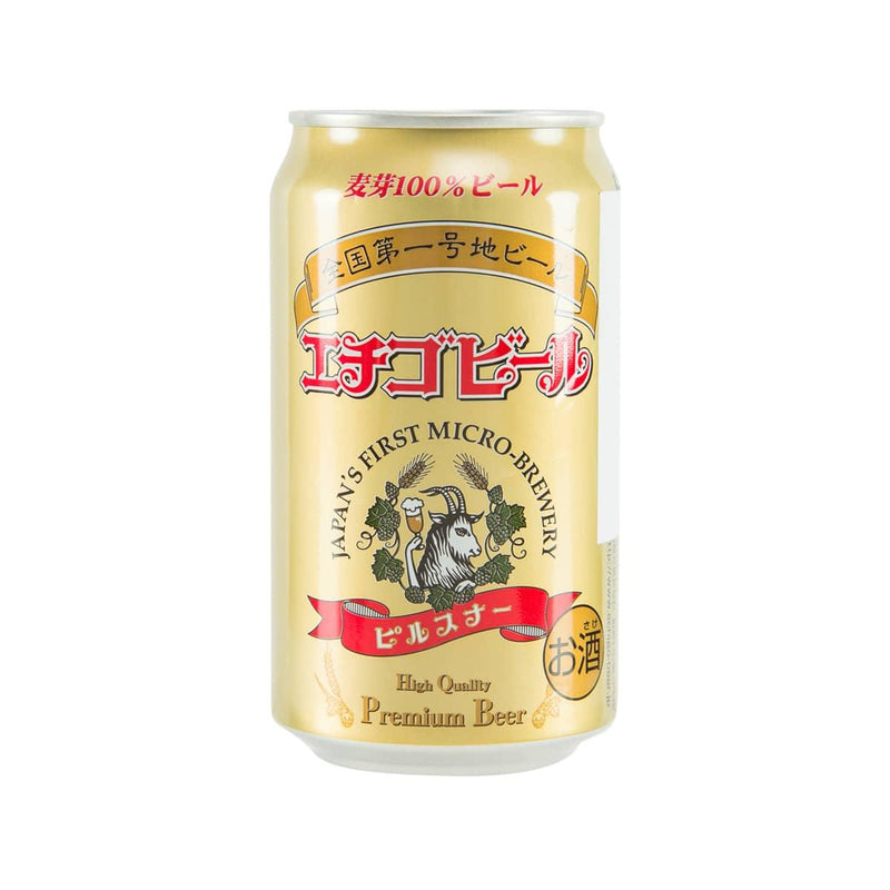 越後啤酒 比爾森啤酒 (酒精濃度5%)  (350mL)