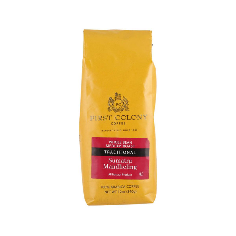 FIRST COLONY Sumatra Mandheling First Colony Whole Coffee Bean  (340g)