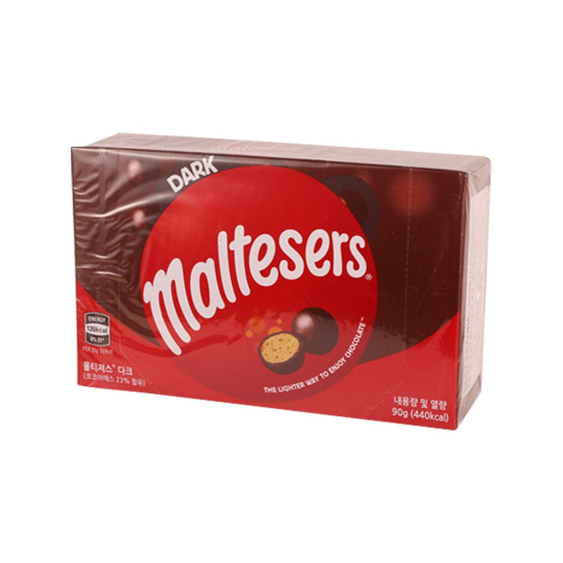 MALTESERS Crisp Malt Centres Covered with Smooth Dark Chocolate  (90g)