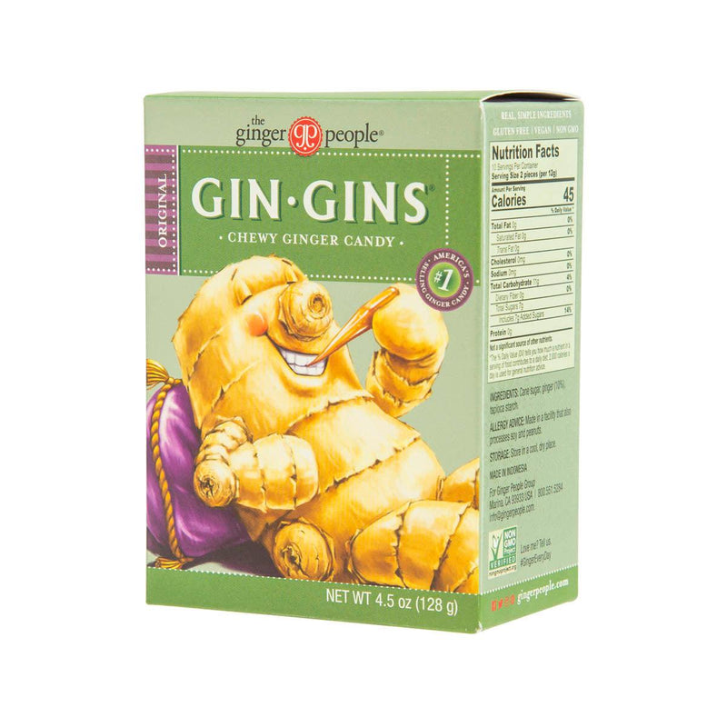 THE GINGER PEOPLE Gin-Gins Original Chewy Ginger Candy  (128g) - city&