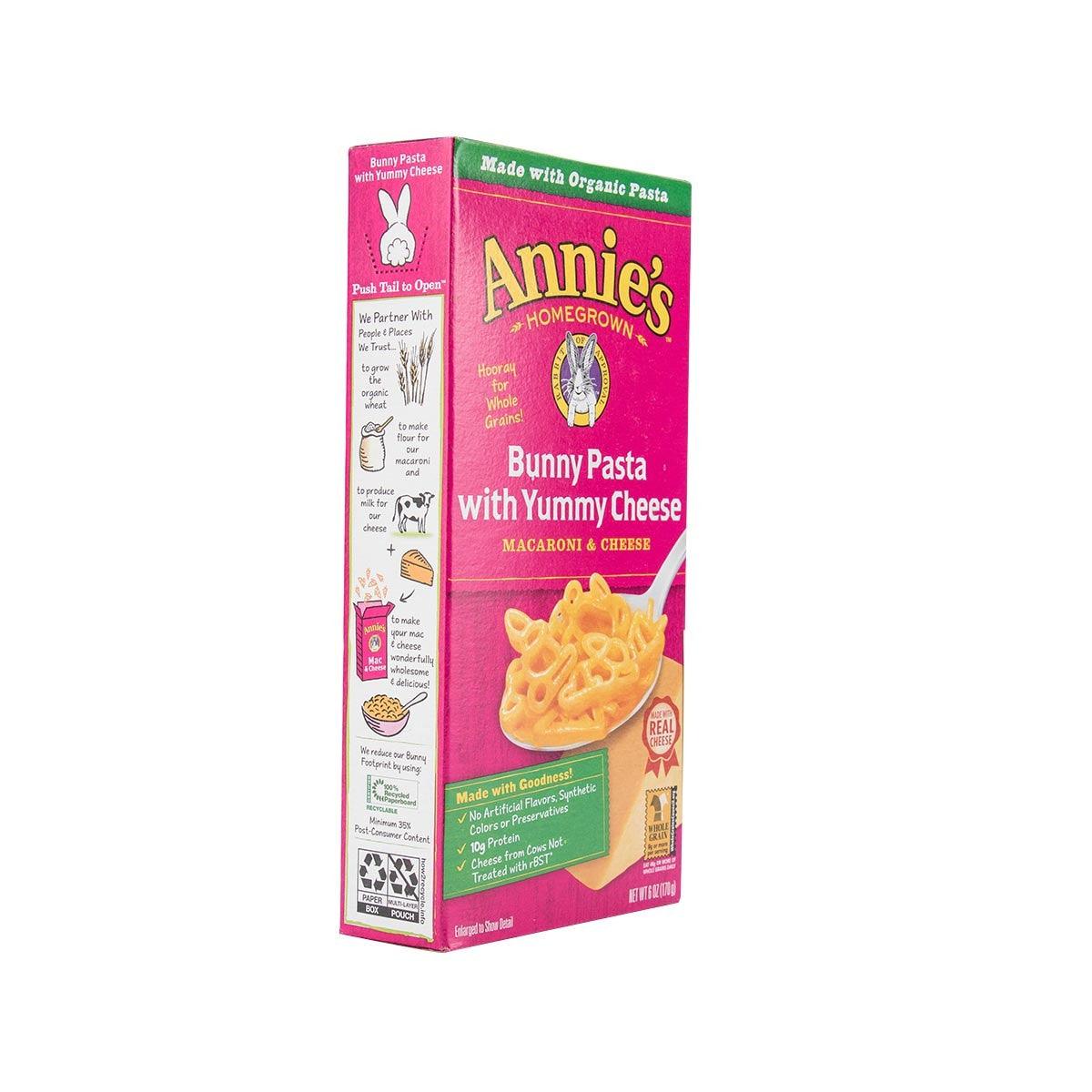 ANNIE'S NATURALS Bunny Macaroni Pasta with Yummy Cheese  (170g)
