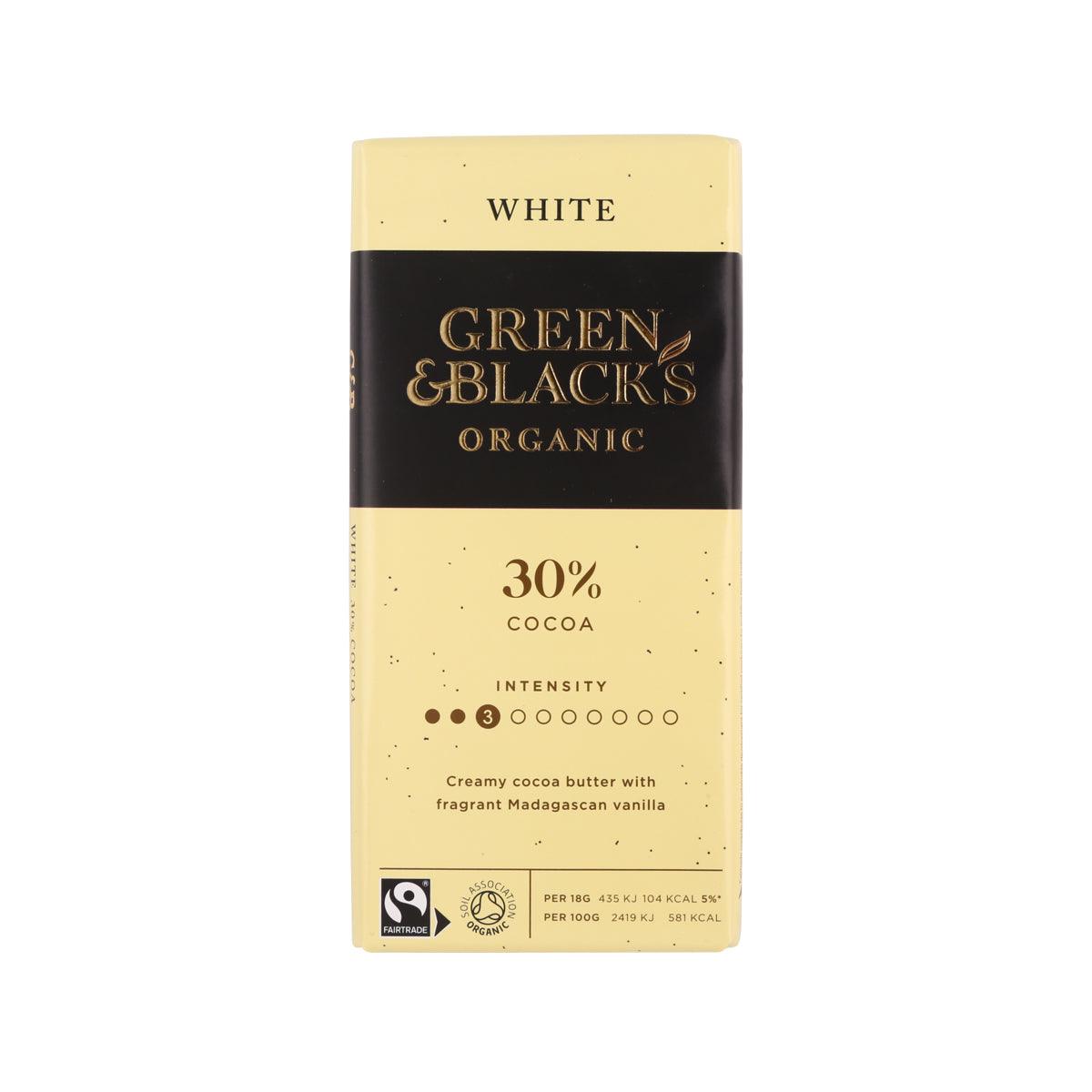 GREEN & BLACK'S Organic White Chocolate Bar  (90g)