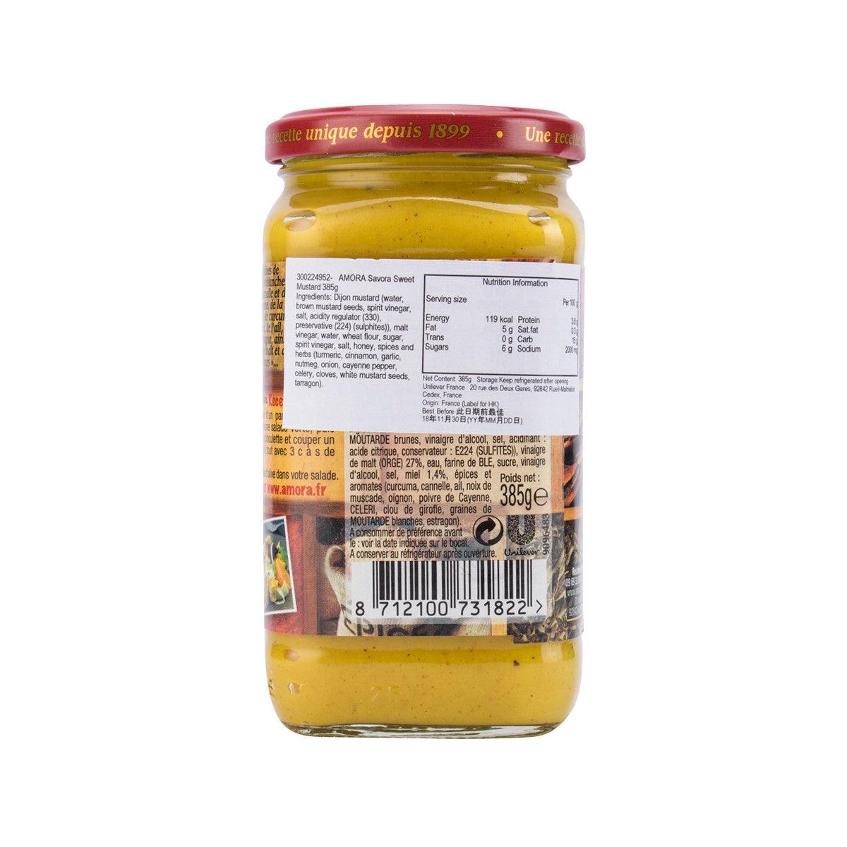 AMORA Savora Sweet Mustard  (385g)
