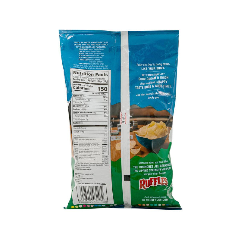RUFFLES Potato Chips - Sour Cream & Onion Flavored (180g) – city'super ...