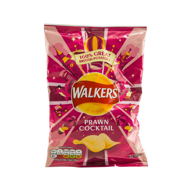 WALKERS Prawn Cocktail Flavour Potato Crisps  (32.5g) - city&