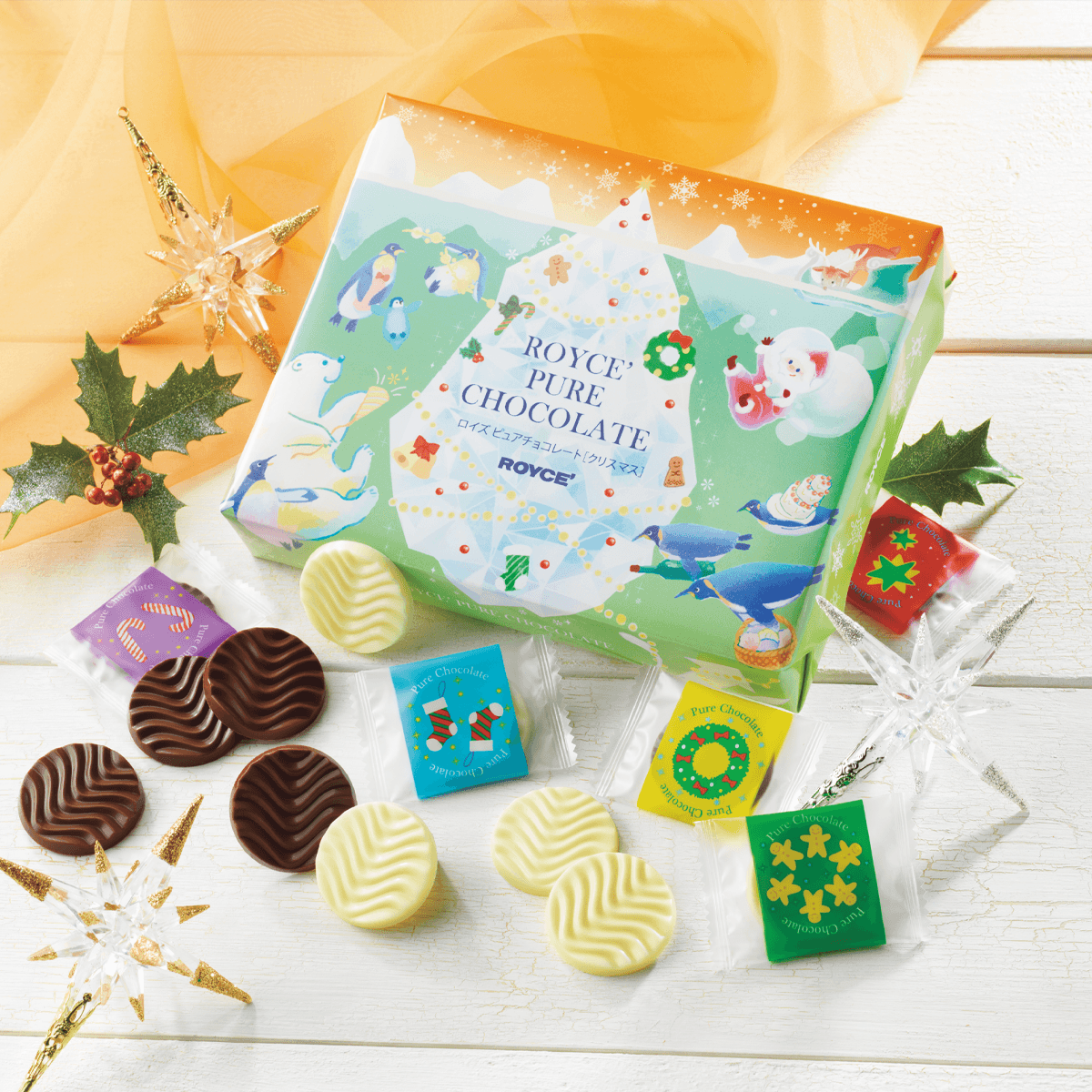 ROYCE' 聖誕純巧克力 (40pcs)
