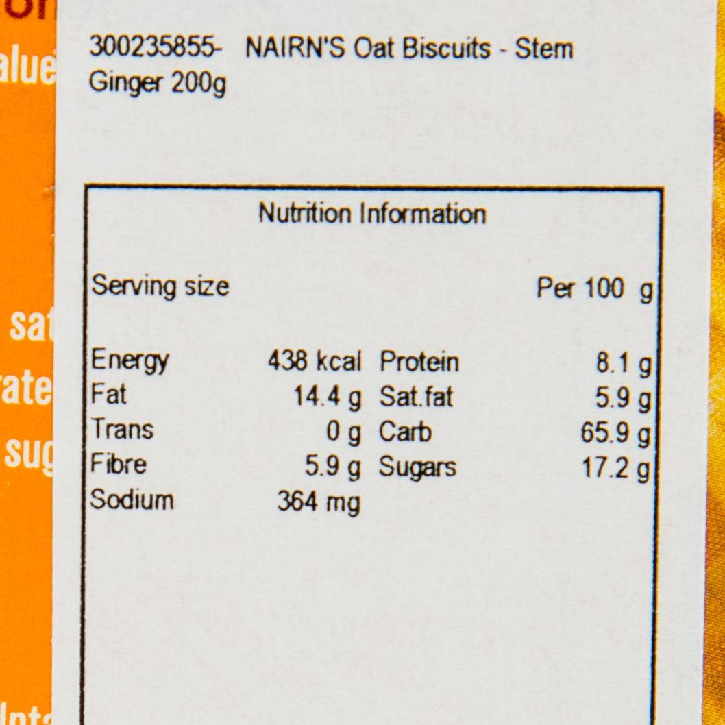 NAIRN'S Stem Ginger Oat Biscuits  (200g)